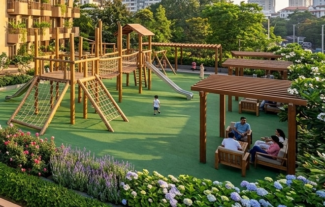 Senior Citizen Shaded Garden Pavilion