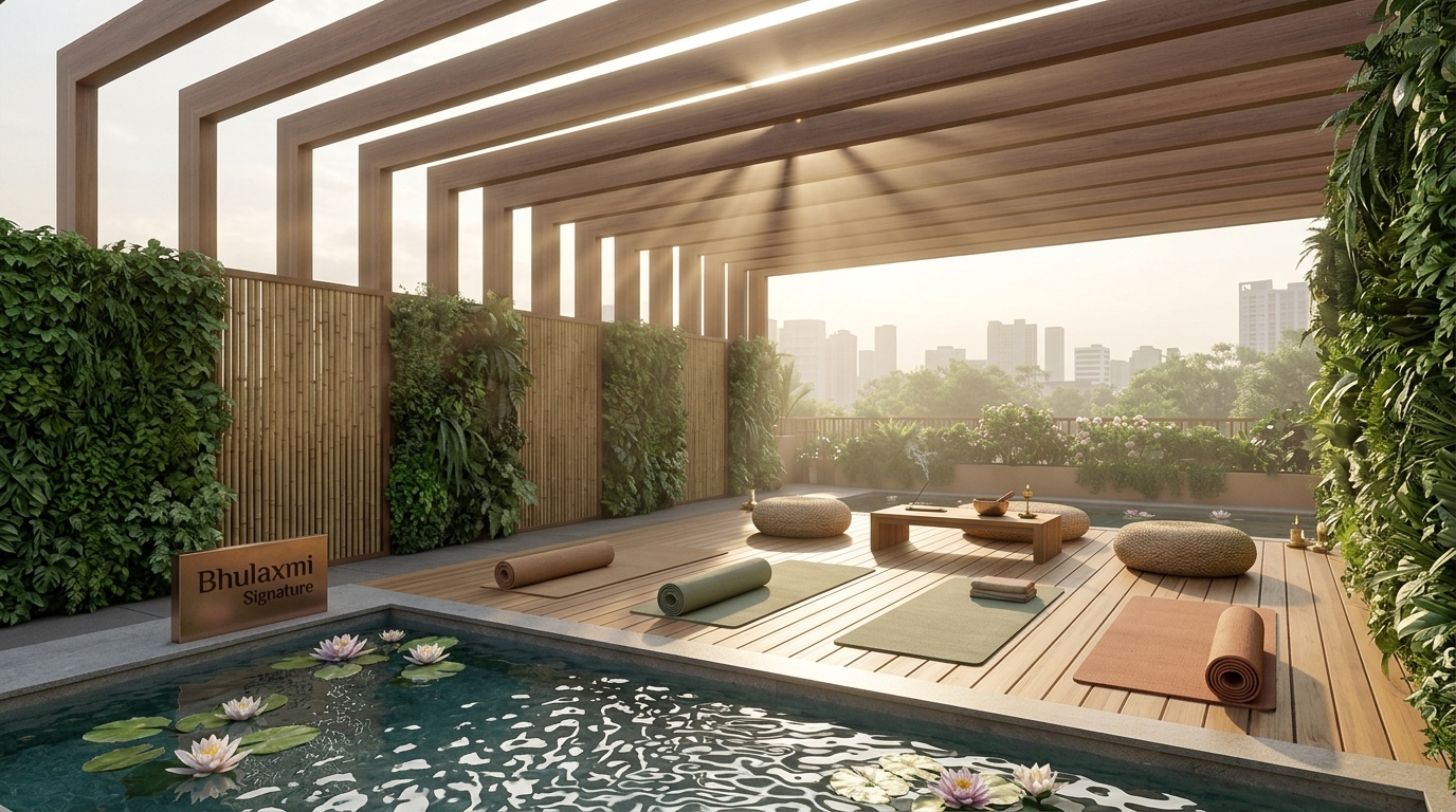 Sunrise Rooftop Yoga Deck & Lotus Pond