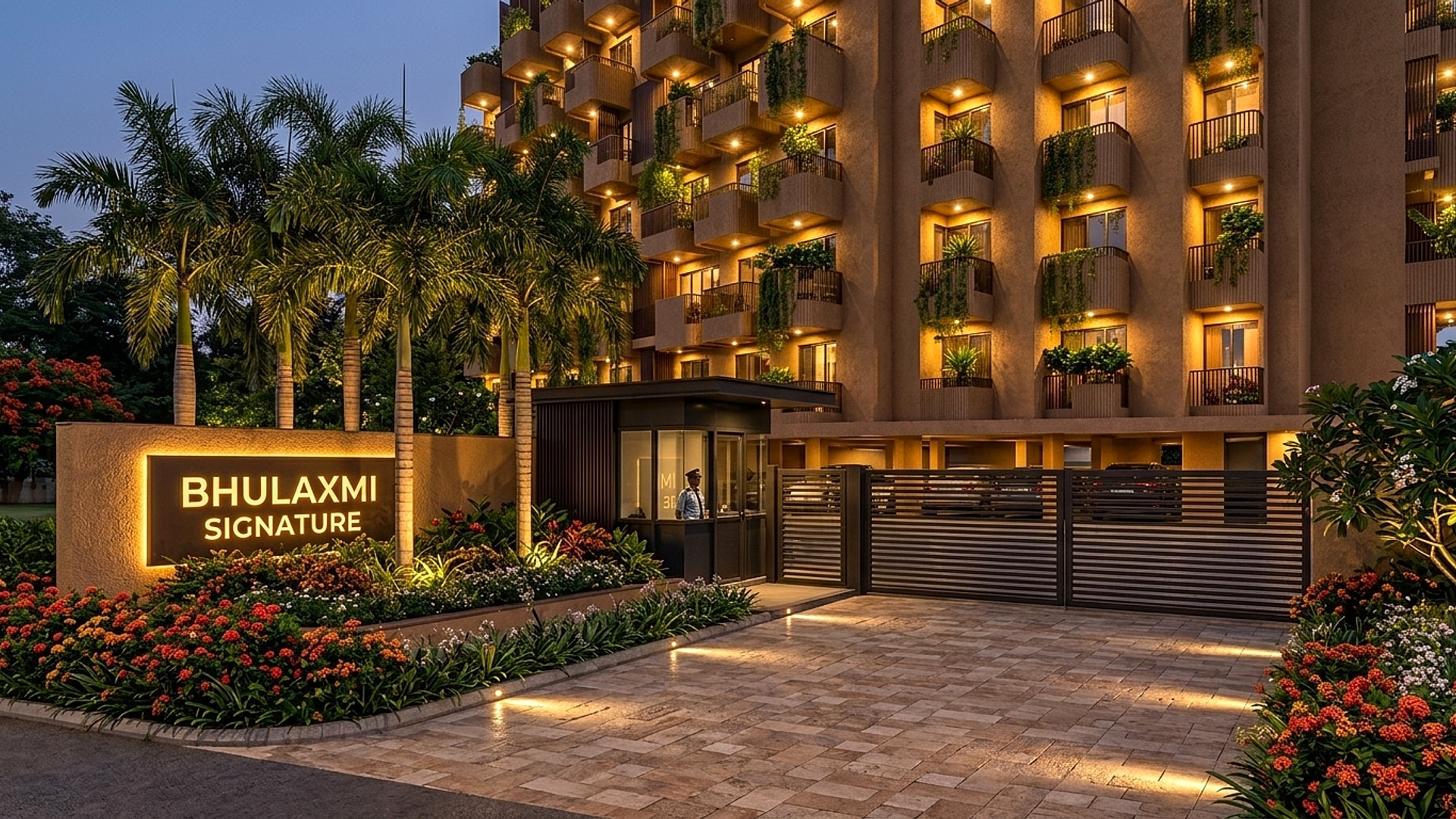 BhuLaxmi Signature — Flagship Biophilic Residences (Twilight Ambiance)