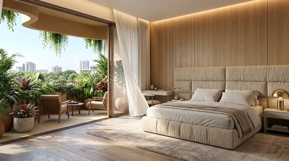 Sun-Drenched Guest Bedroom Suite