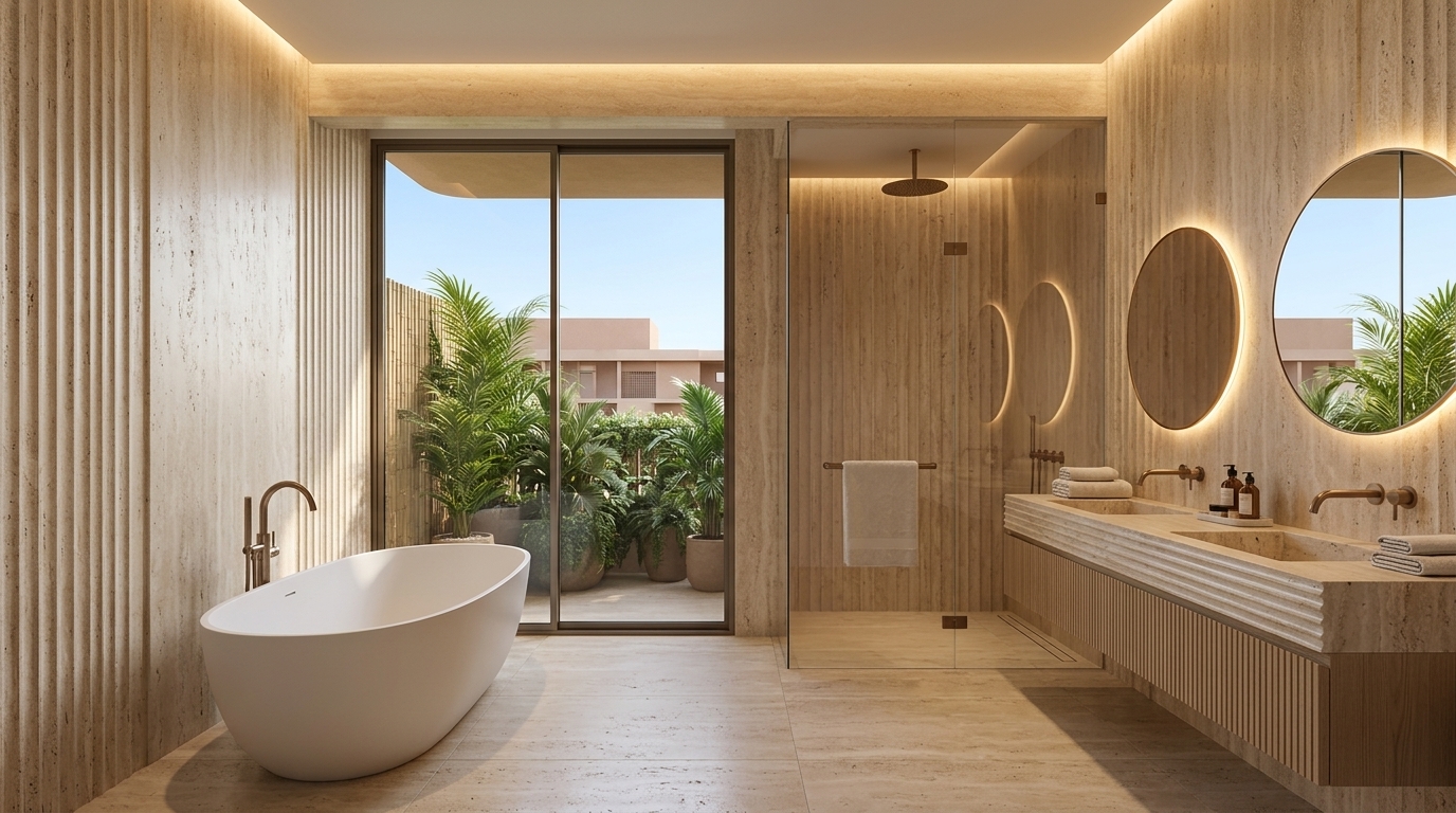 Primary Spa Bathroom & Soaking Tub