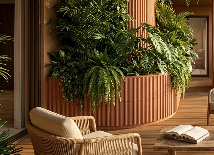 Monstera & Broadleaf Balcony Flora